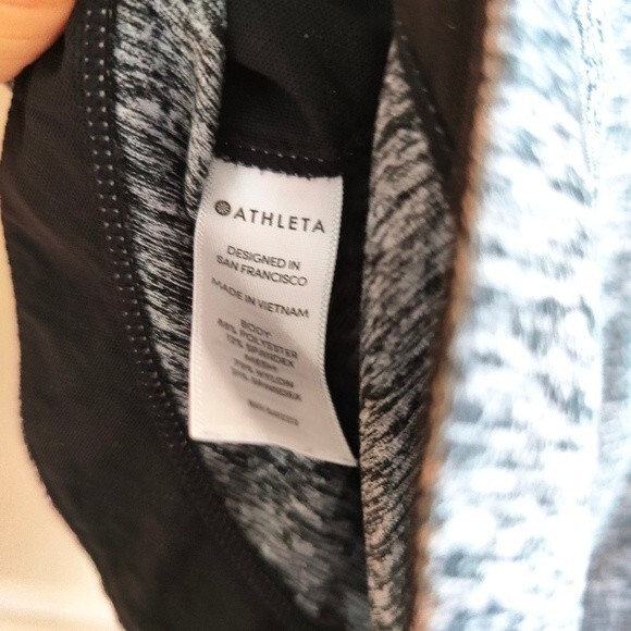 Athleta Uptempo Grey Hoodie with Thumb holes size S - Picture 2 of 7